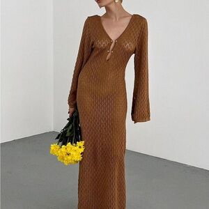 Backless Maxi Dress Beach Bikini Coverup Dresses